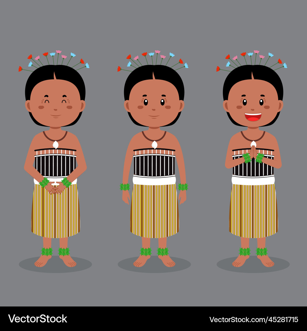 Fuji character with various expression Vector Image