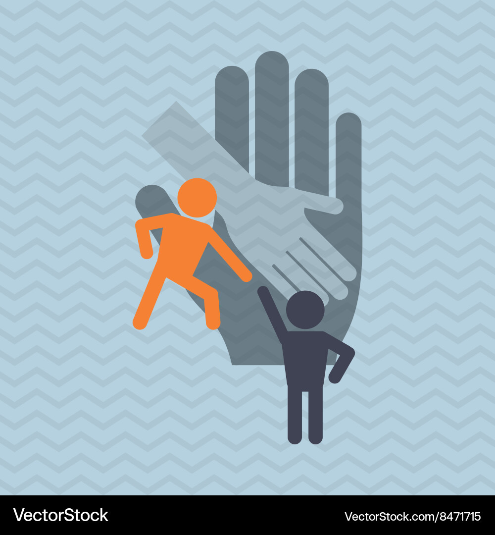 Help and support editable Vector Image