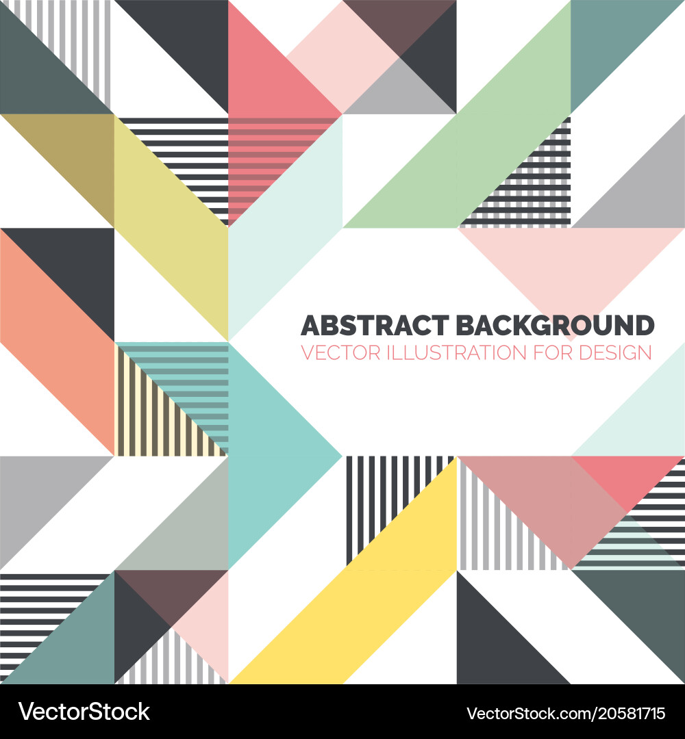Modern background with triangles and lines vector image