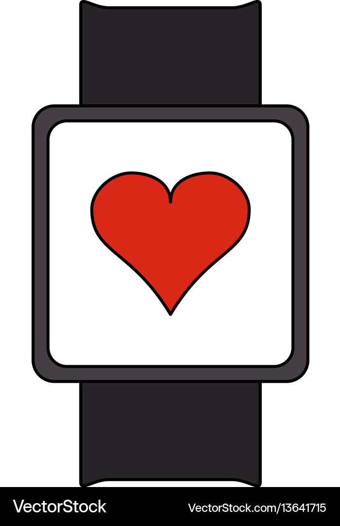 Portable Herzfrequenz Monitor Symbolbild Vektorbild