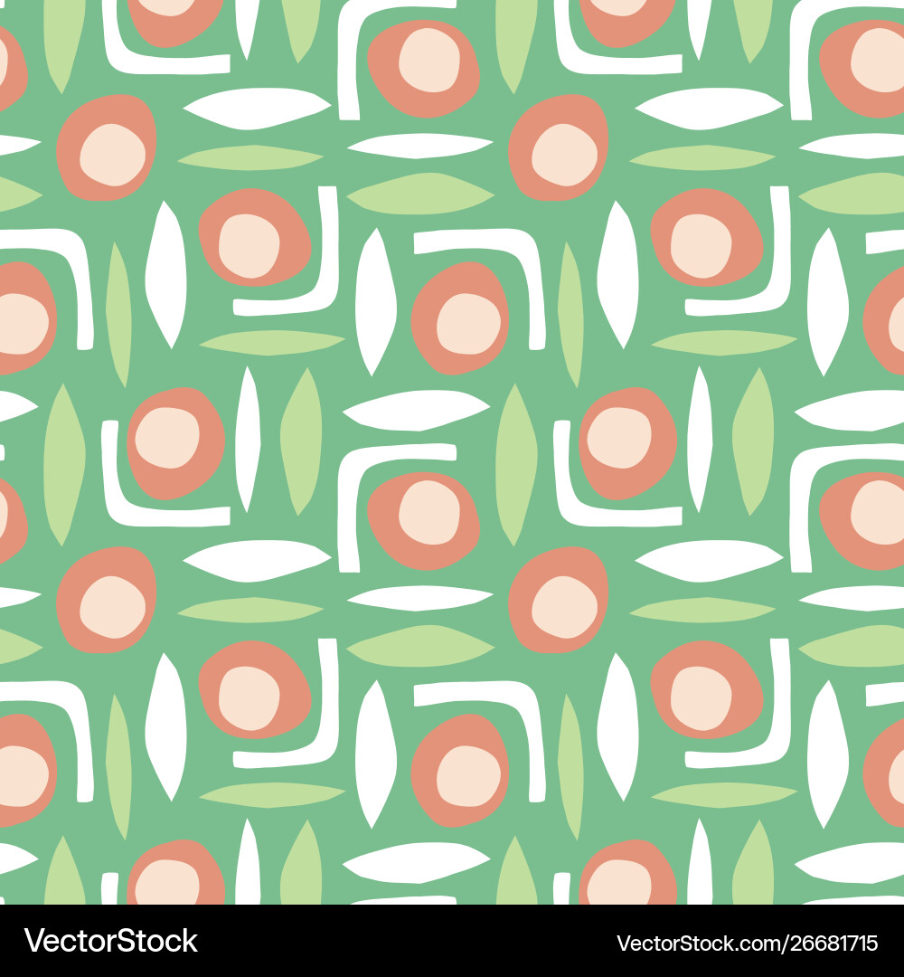 Retro Shapes Pattern vector image