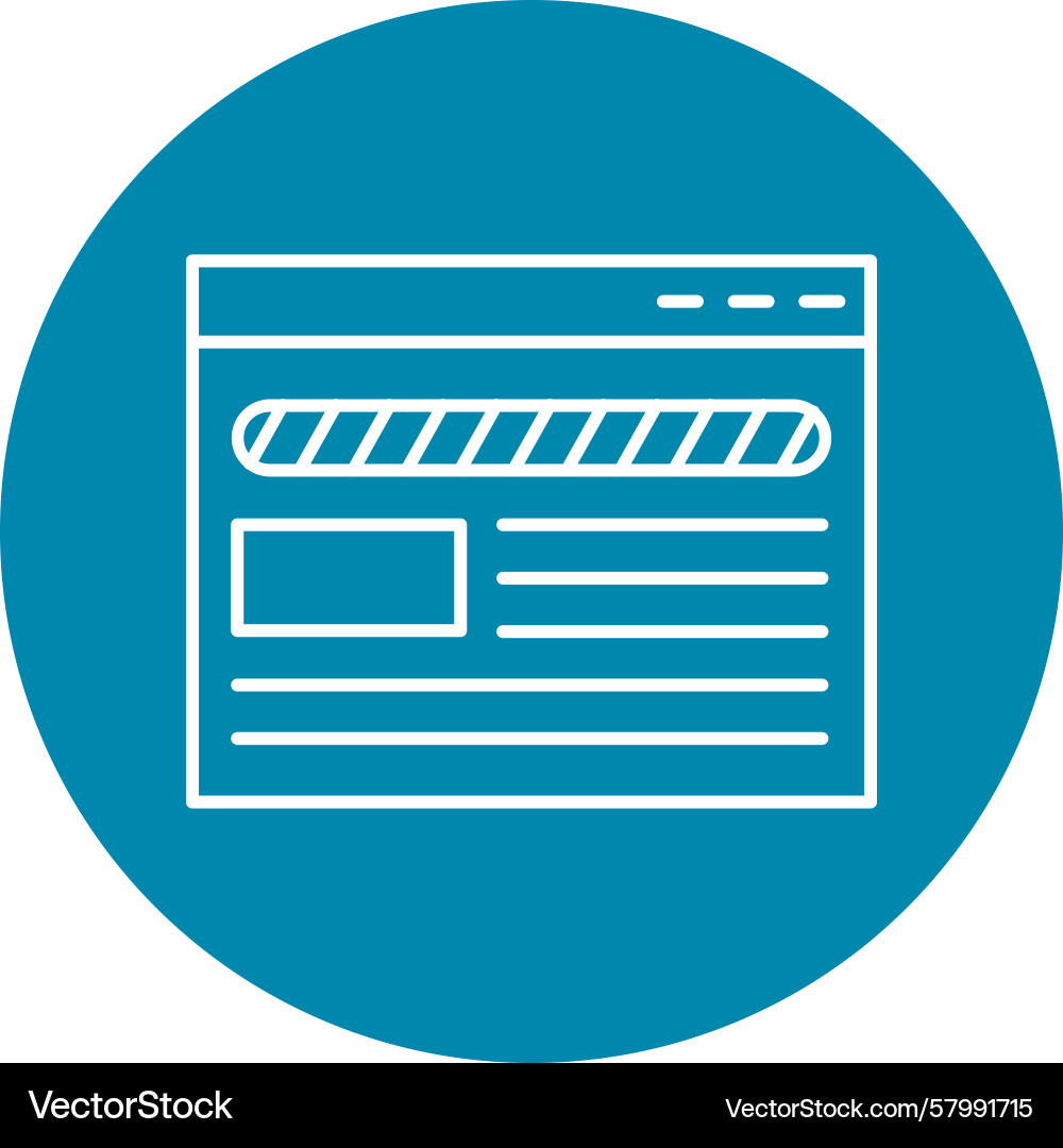 Web browser line multi circle Vector Image