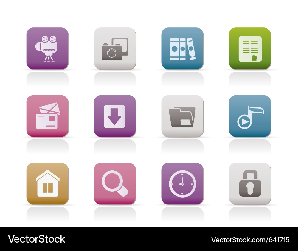 Website and Computer Icon Set vector image