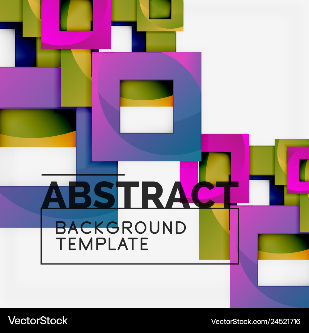 Abstract Geometric Square Background vector image