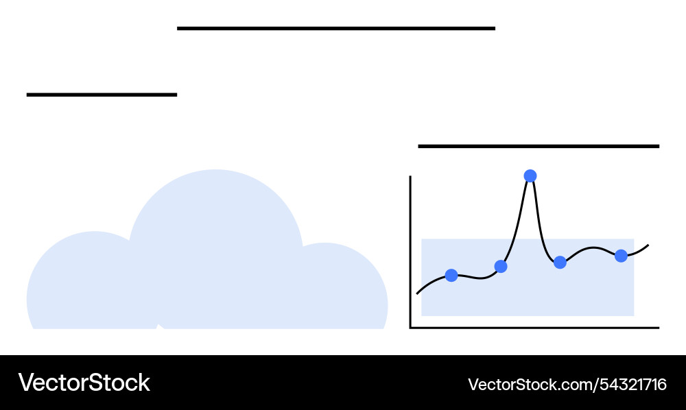 Cloud computing and data analysis with graph Cloud computing and data analysis with graph vector image