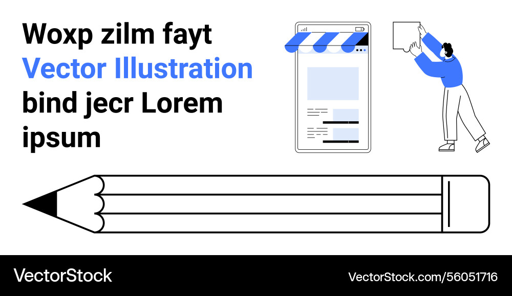 Creative concept with mobile user interface Creative concept with mobile user interface Vector Image
