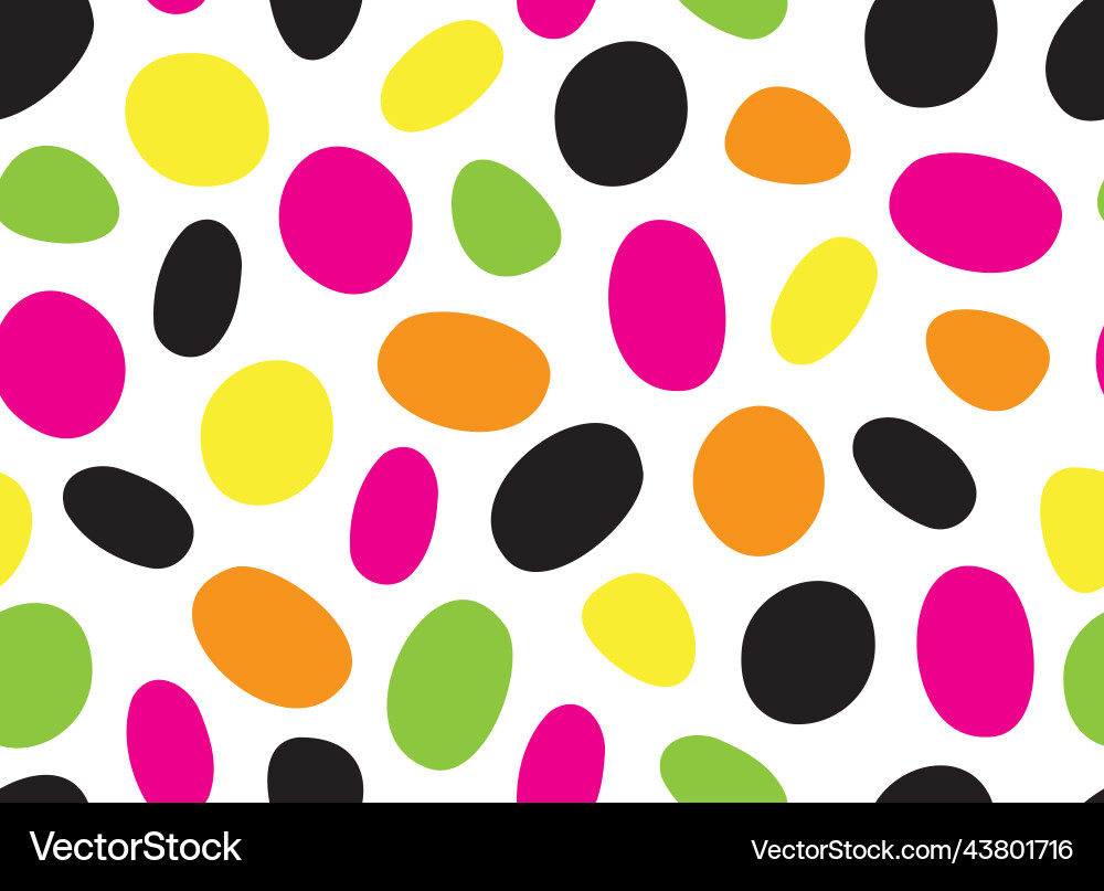 Dalmatian multicoloured seamless pattern uneven Dalmatian multicoloured seamless pattern uneven vector image