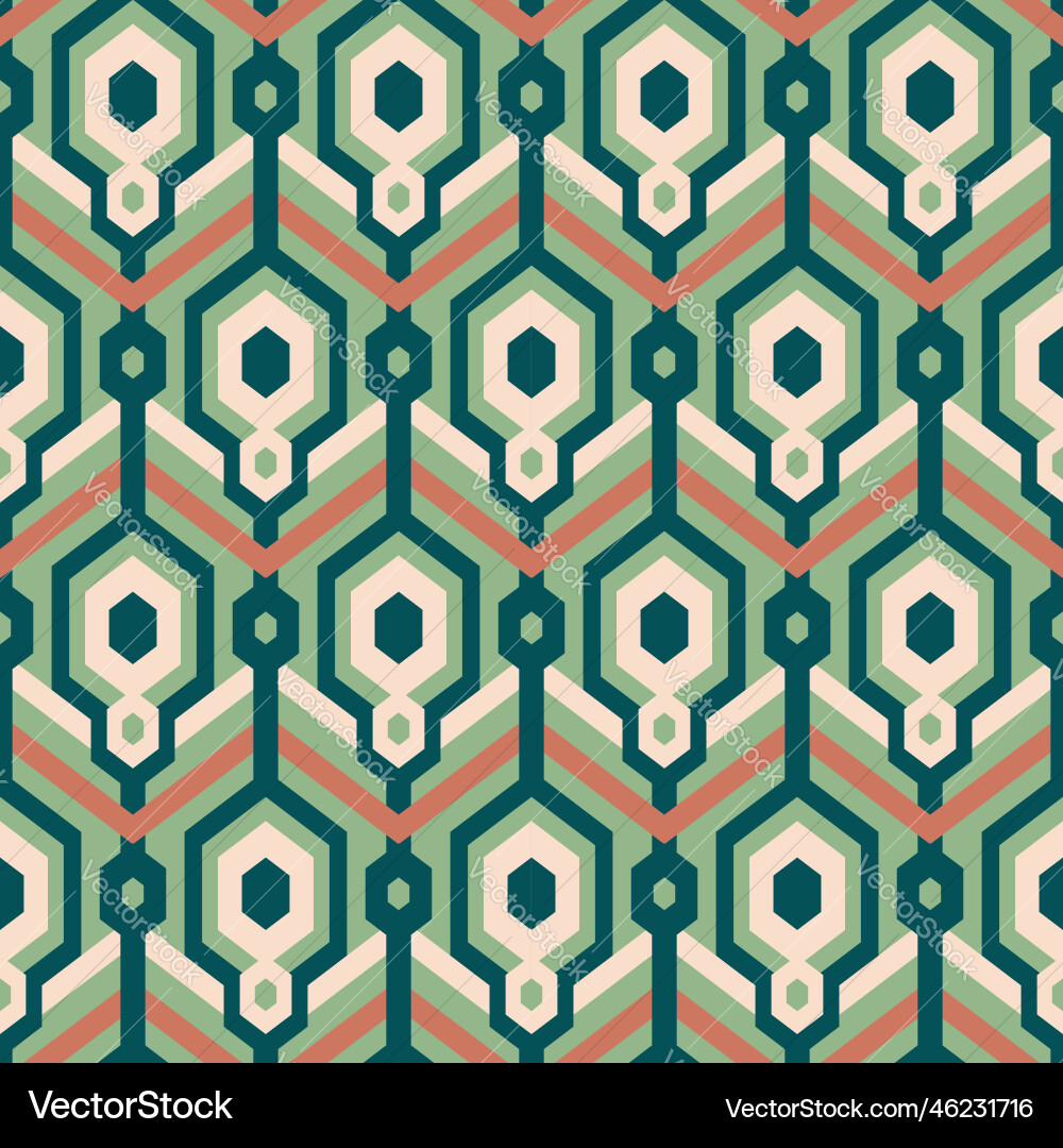 Geometric pattern with hexagons Geometric pattern with hexagons vector image