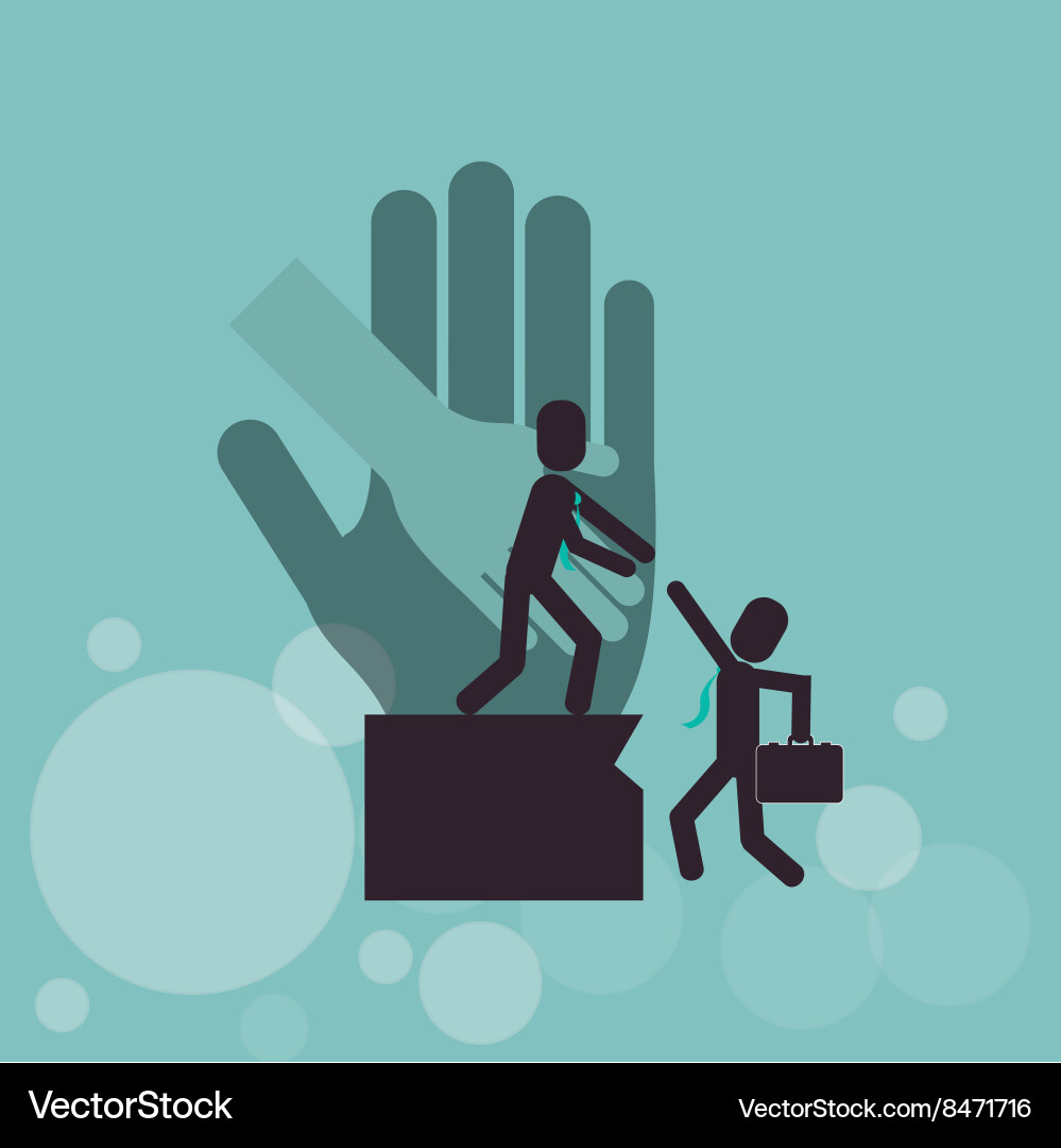 Help and support editable Vector Image