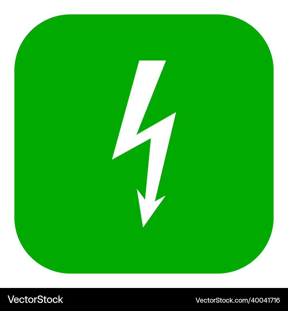 Lightning and app icon Vector Image