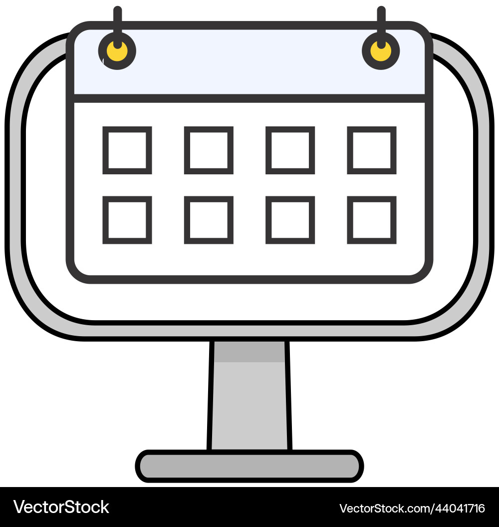 Program for planning and time management Program for planning and time management vector image