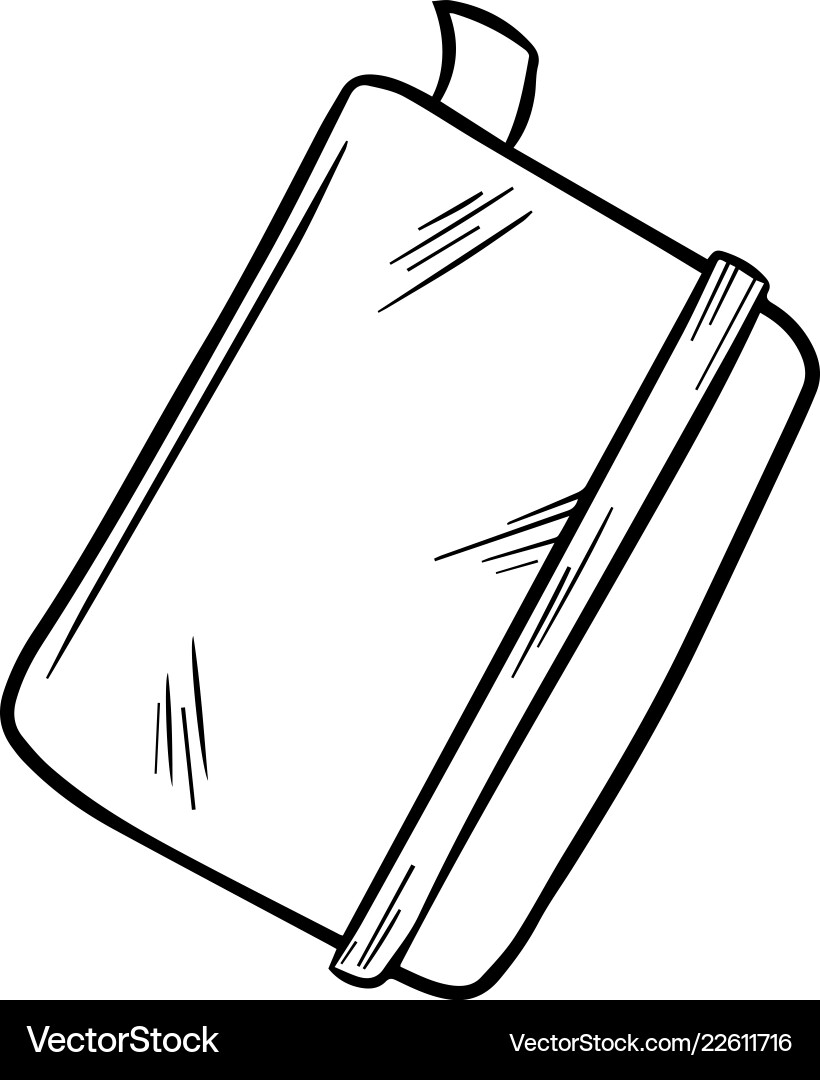 Sketch of notepad hand draw Sketch of notepad hand draw vector image