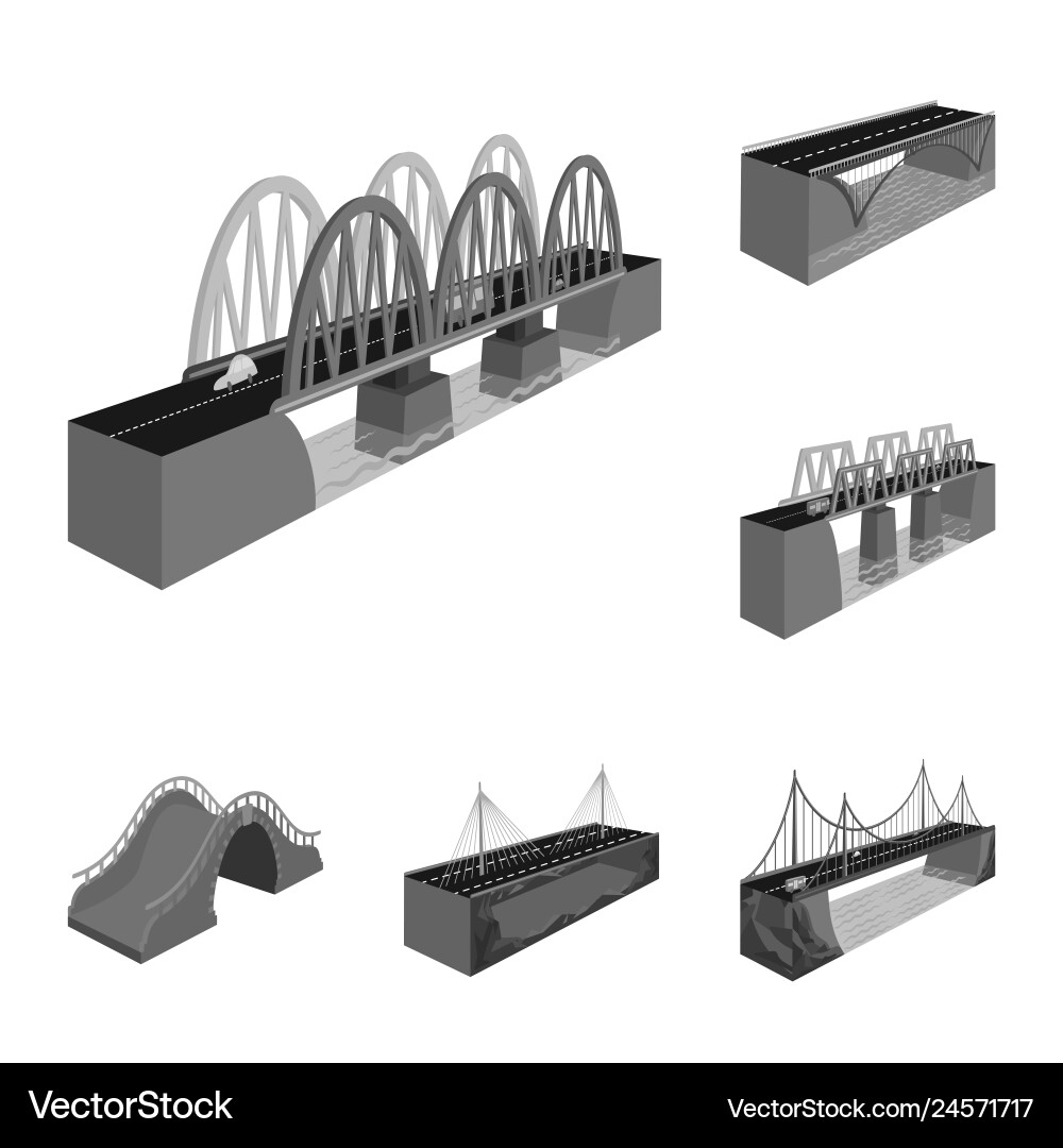 Design of connection and crossing symbol Design of connection and crossing symbol vector image
