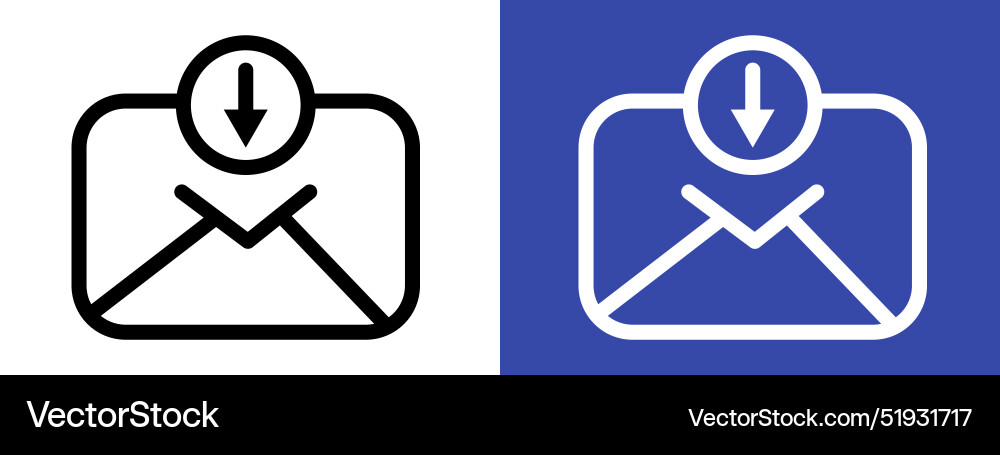 Email inbox icon ideal for communication Email inbox icon ideal for communication Vector Image