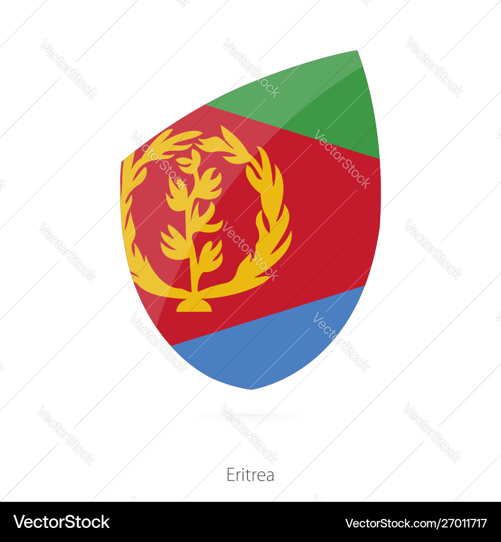 Flag eritrea eritrean rugby Flag eritrea eritrean rugby Vector Image