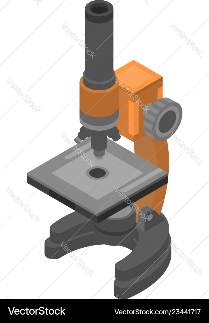 Lab microscope icon isometric style Lab microscope icon isometric style Vector Image