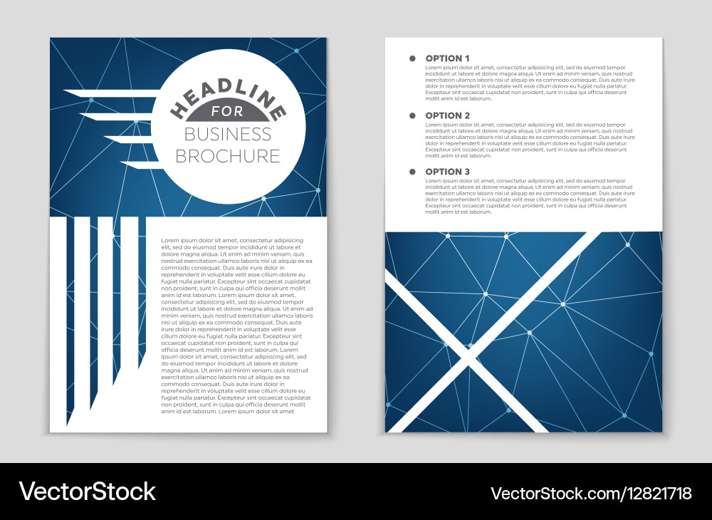 Abstract layout background set for art vector image