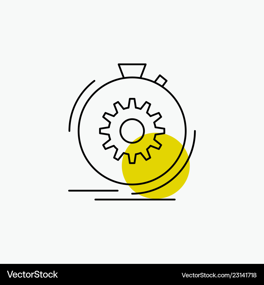 Action fast performance process speed line icon Action fast performance process speed line icon vector image