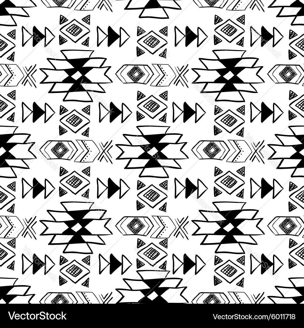 Aztec Native Pattern vector image