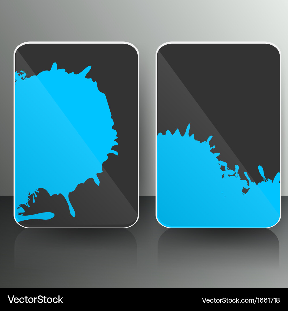 Banner with splash on abstract background vector image