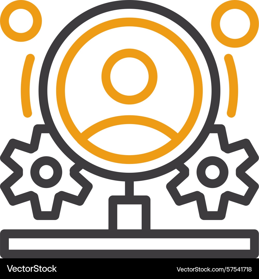 Behavior flow two color icon Vector Image