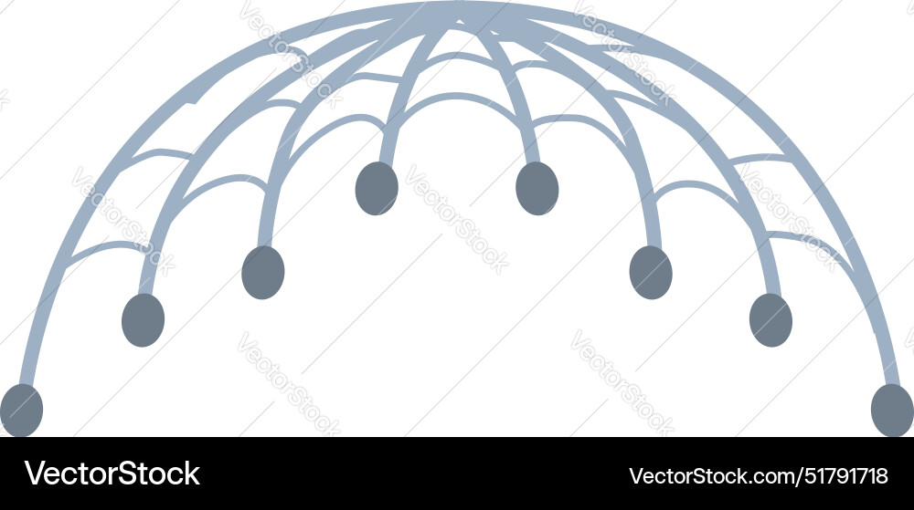 Climbing frame structure for children playground Vector Image