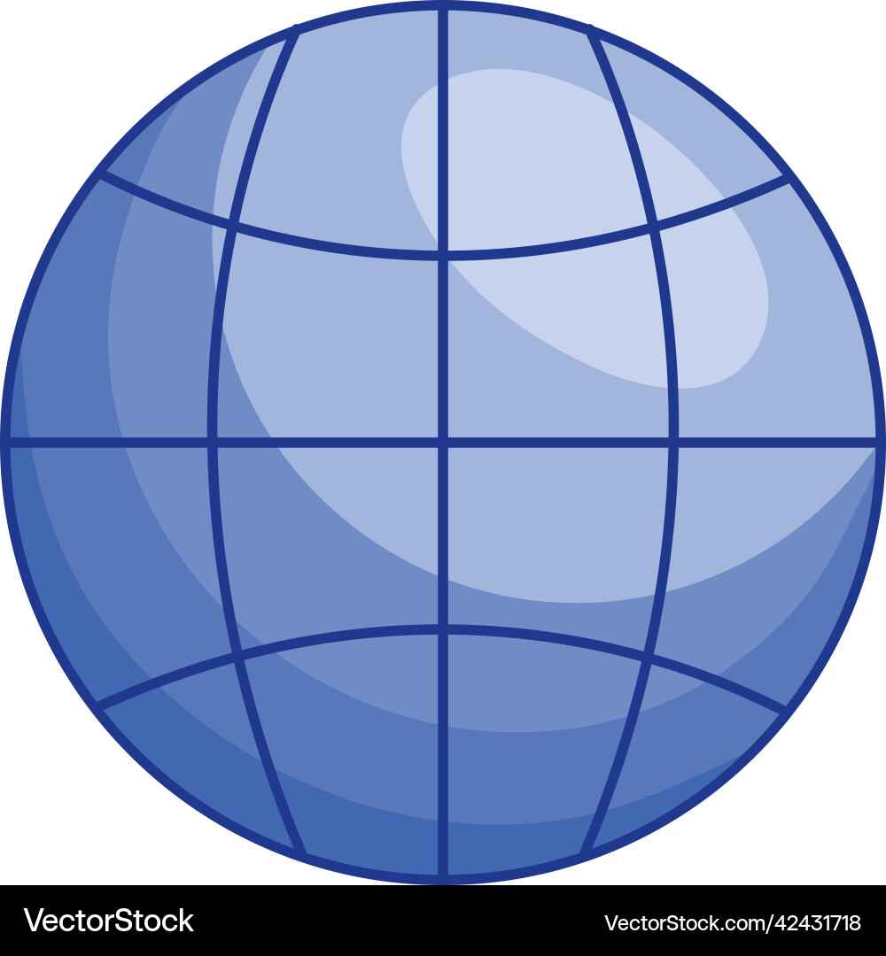 Global sphere icon Vector Image