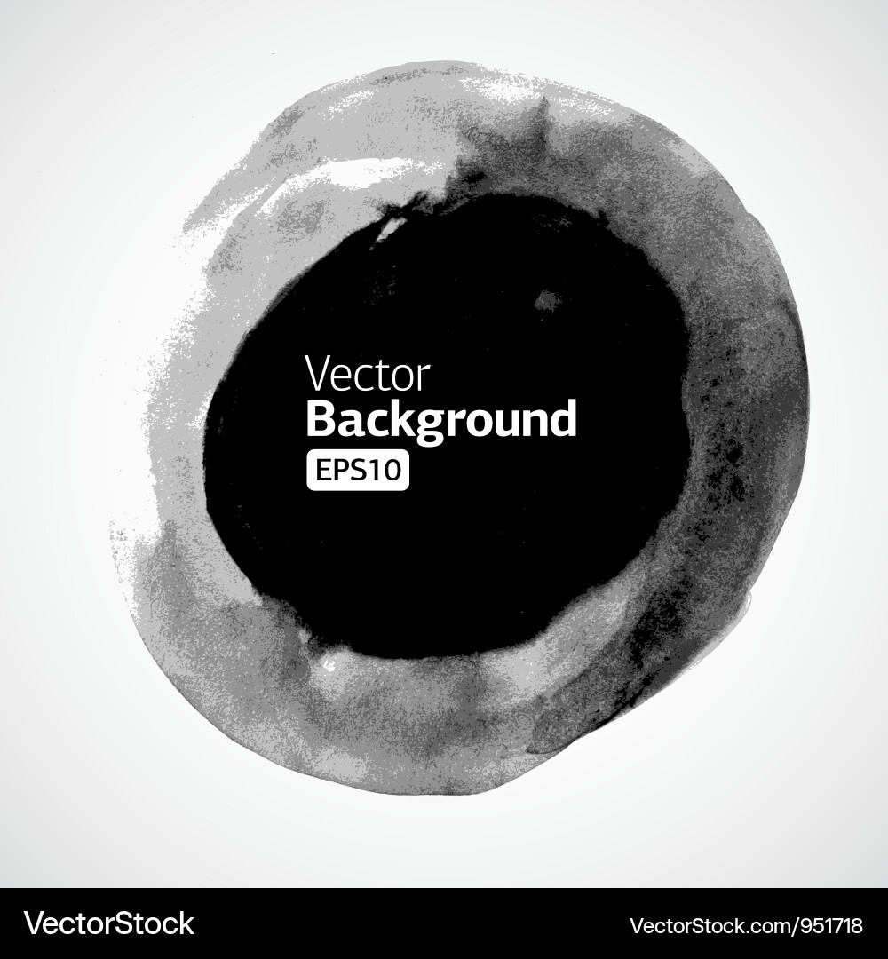 Ink Splash Circle Texture Vector Image