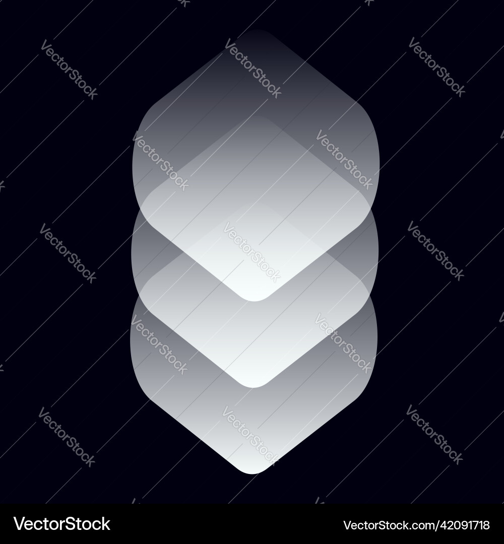 Multitier tiered layered stack block lot database Multitier tiered layered stack block lot database vector image