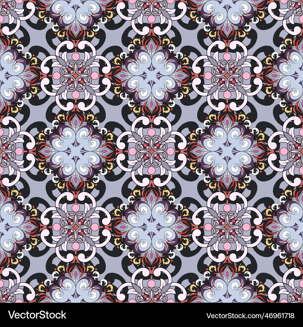 Nahtlose Blumenprint im orientalischen Stil abstrakt Nahtlose Blumenprint im orientalischen Stil abstrakt vektorbild