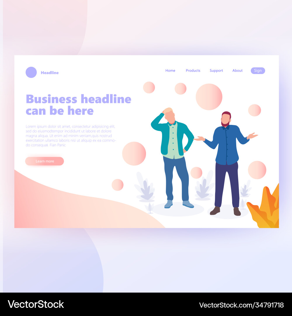 People work in a team and interact with graphs vector image