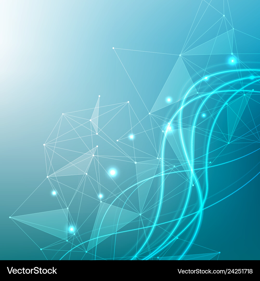 Science network pattern connecting lines and dots Science network pattern connecting lines and dots vector image