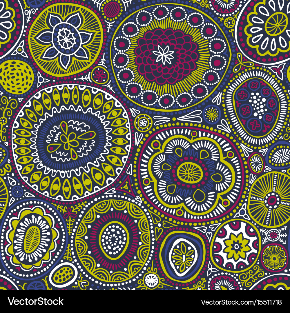Seamless pattern botanic texture vector image