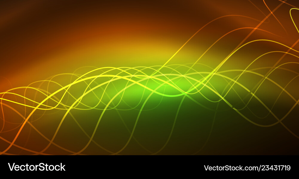Abstract shiny glowinng color wave design element Abstract shiny glowinng color wave design element Vector Image