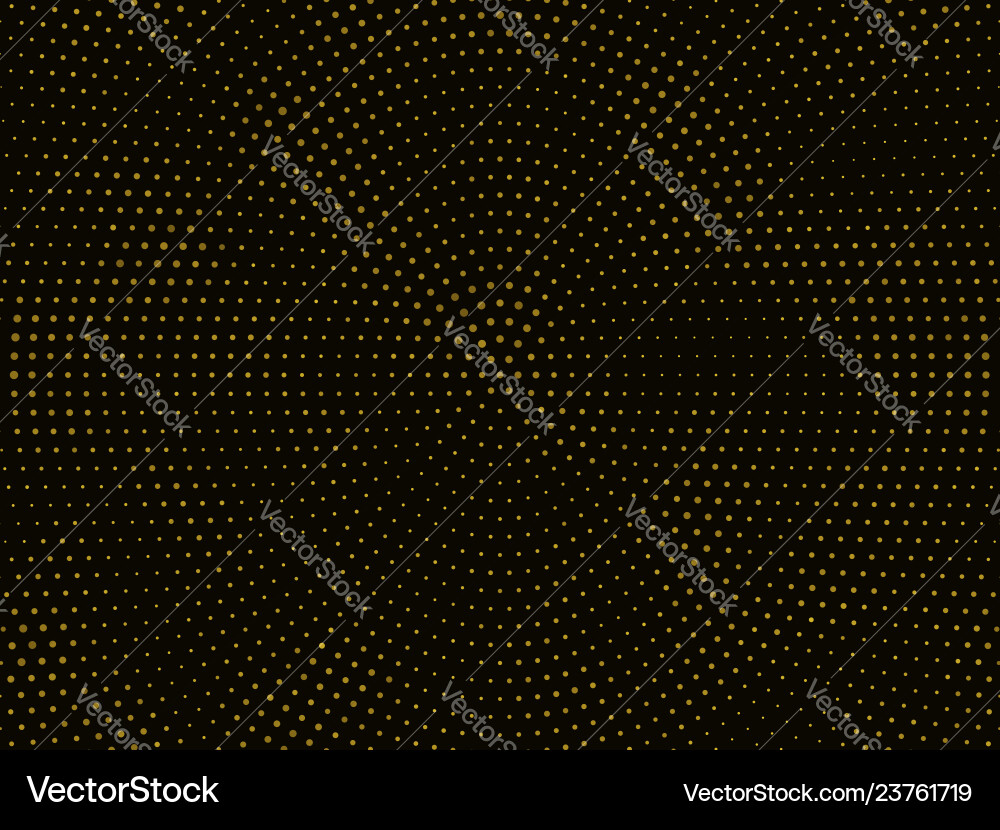 Black background with gold glitter pattern Vector Image