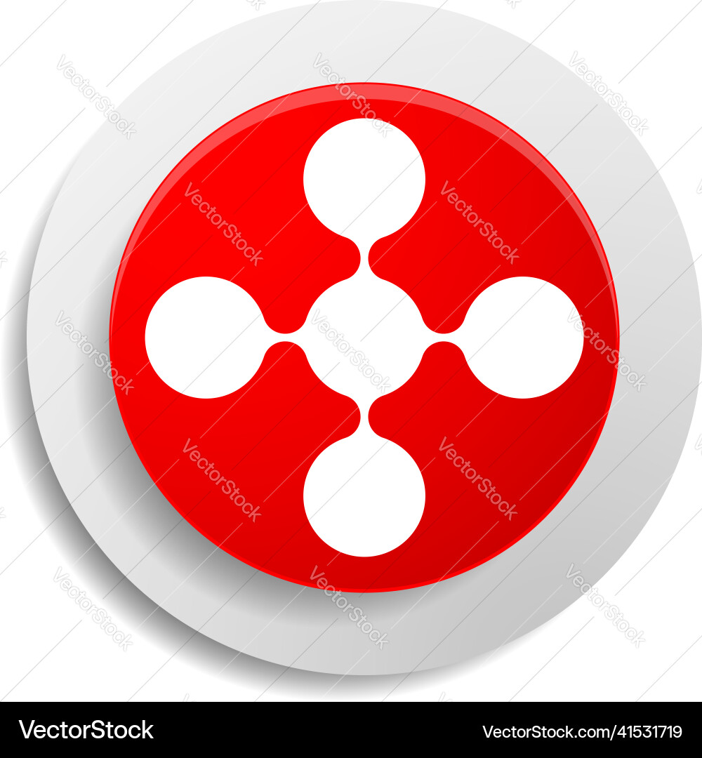 Connected circles nodes as technology tech Connected circles nodes as technology tech Vector Image