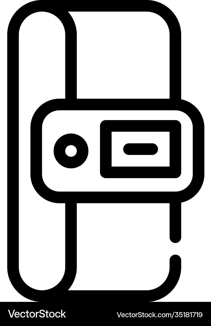 Constant temperature control sensor line icon Constant temperature control sensor line icon vector image
