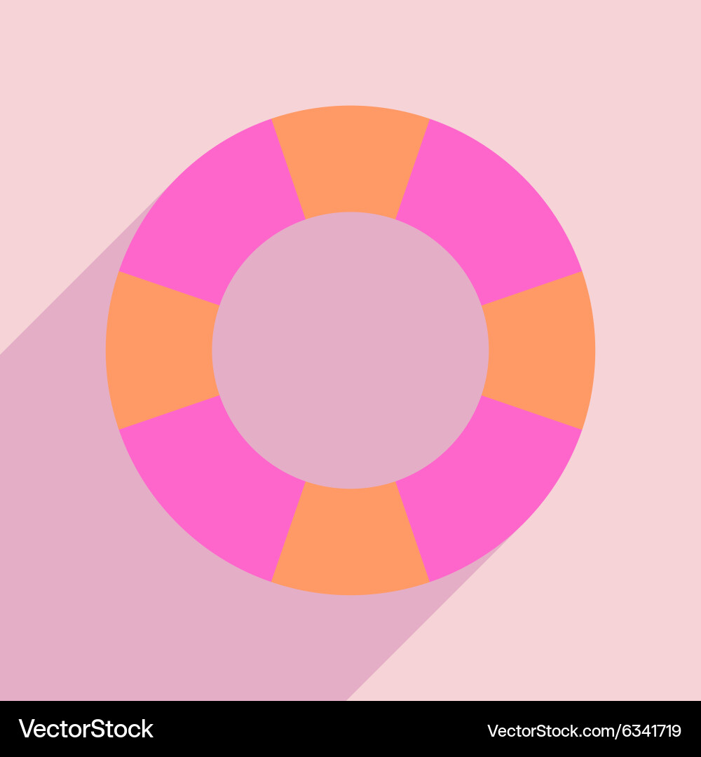 Flat with shadow icon and mobile application vector image