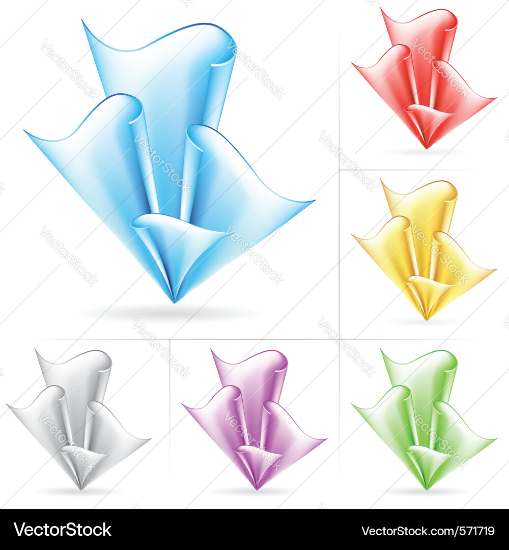 Flow design elements vector image