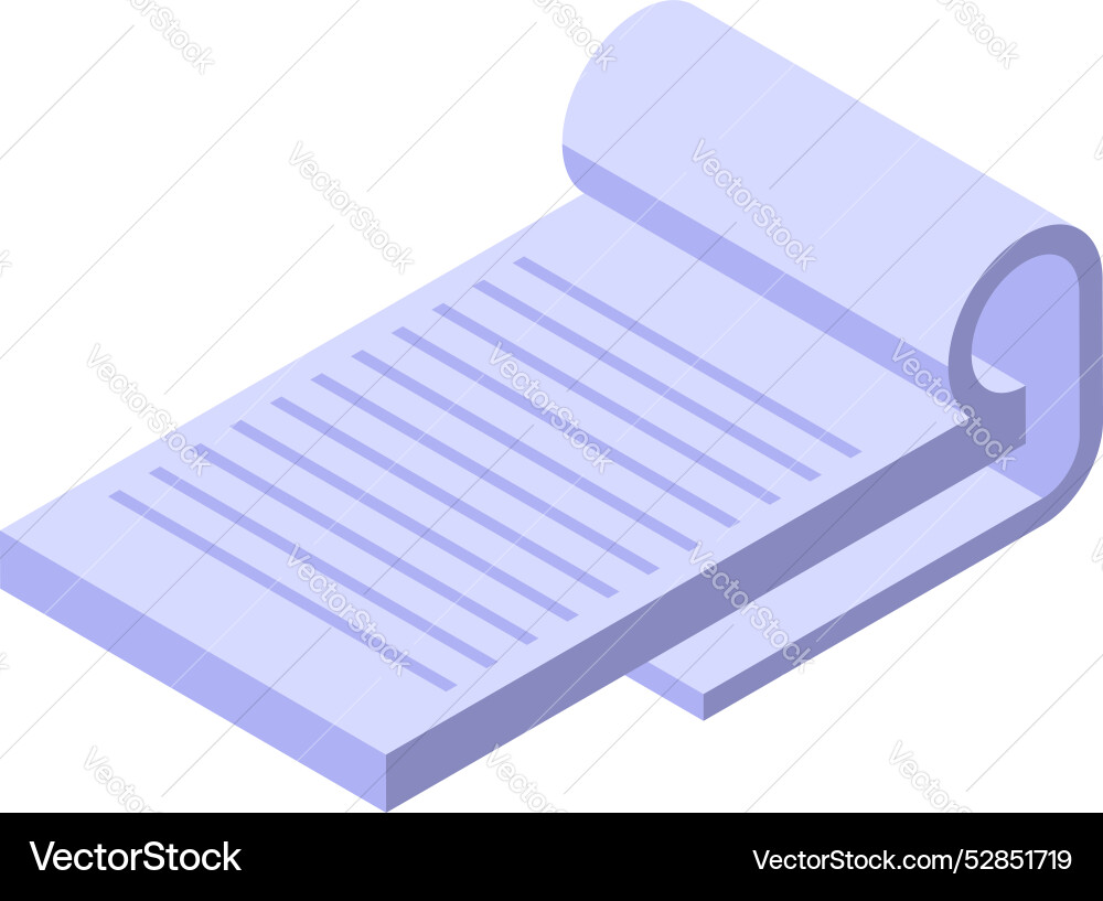Notepad with curled corner showing lined paper Notepad with curled corner showing lined paper vector image
