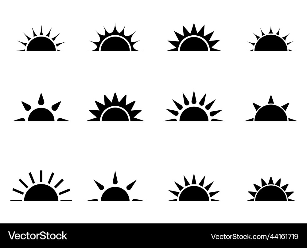 Sunrise clipart Sunrise clipart vector image