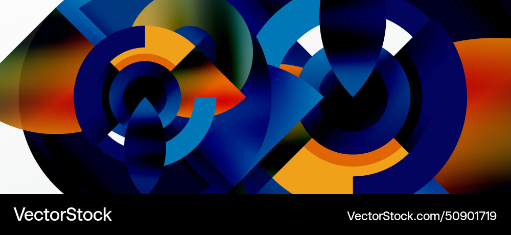 Trendy simple circle abstract background Vector Image