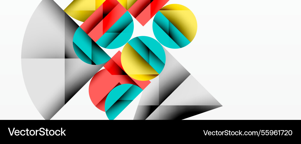 Abstract geometric artwork with overlapping Abstract geometric artwork with overlapping vector image