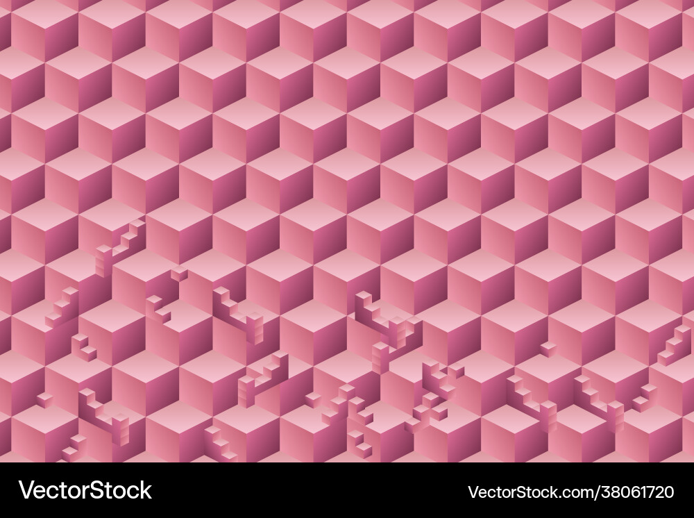 Abstract geometric pattern with square shape 3d Abstract geometric pattern with square shape 3d vector image