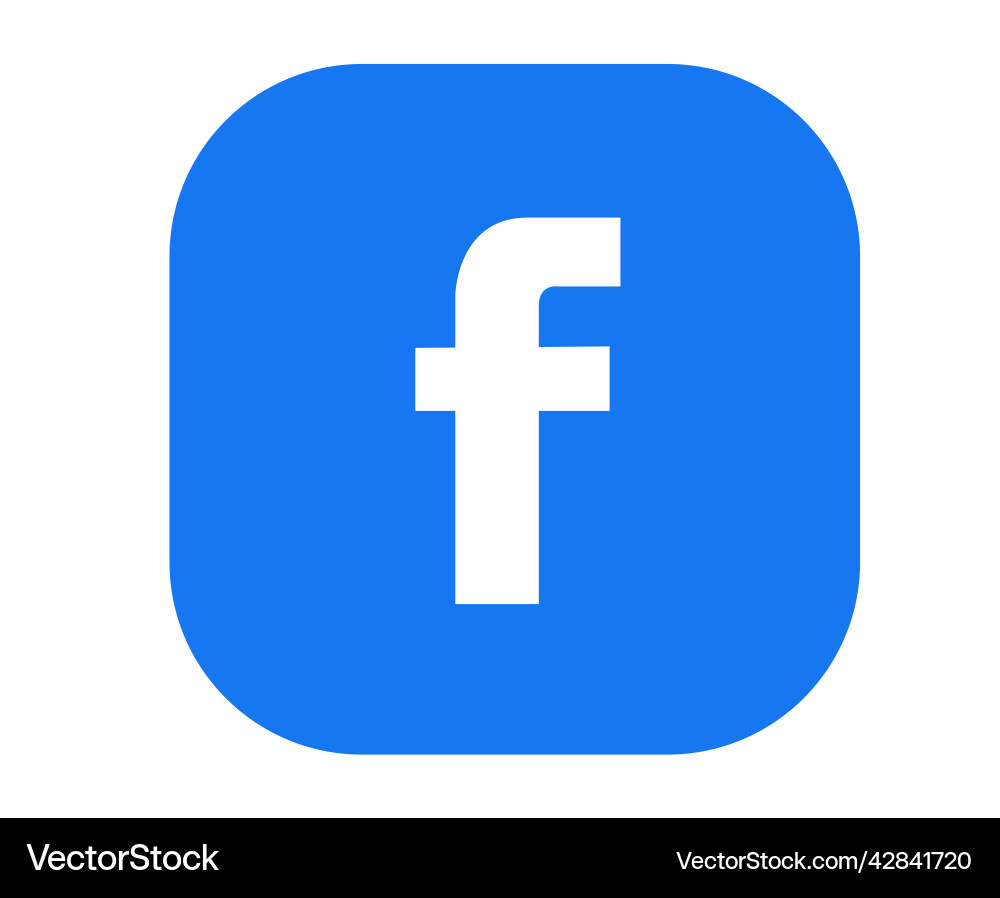 Abstract Social Media Icon - Blue vector image