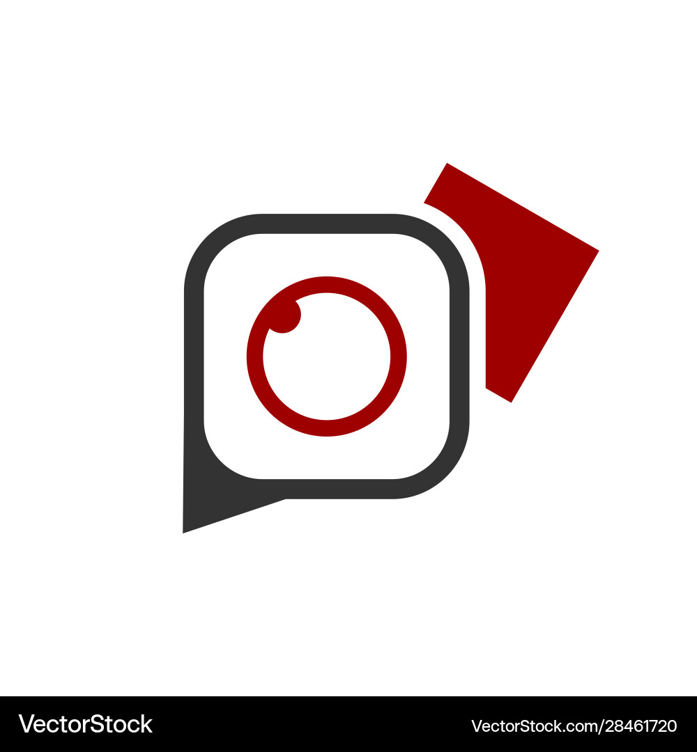 Camera element in flat simple style on white Camera element in flat simple style on white vector image