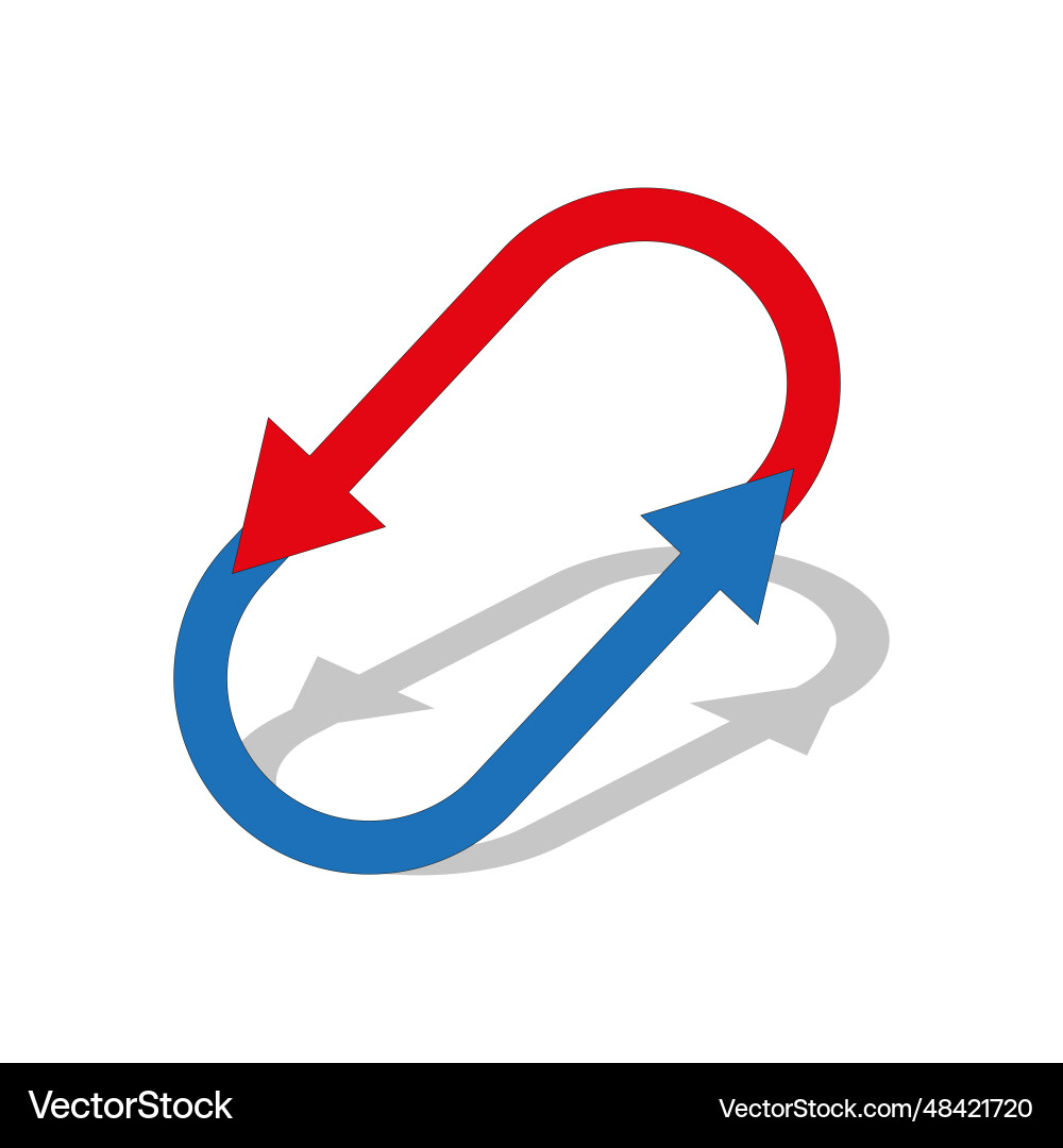 Circular arrows for change reset swap turn Circular arrows for change reset swap turn vector image