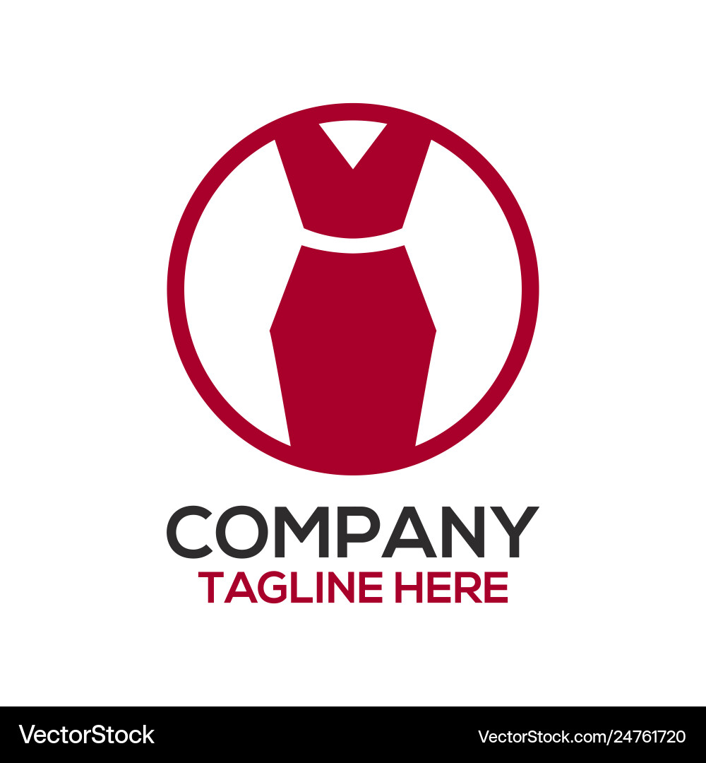 Fashion and dress design logo Vector Image