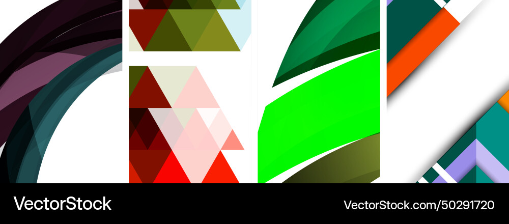 Minimal geometric abstract background with circles Vector Image