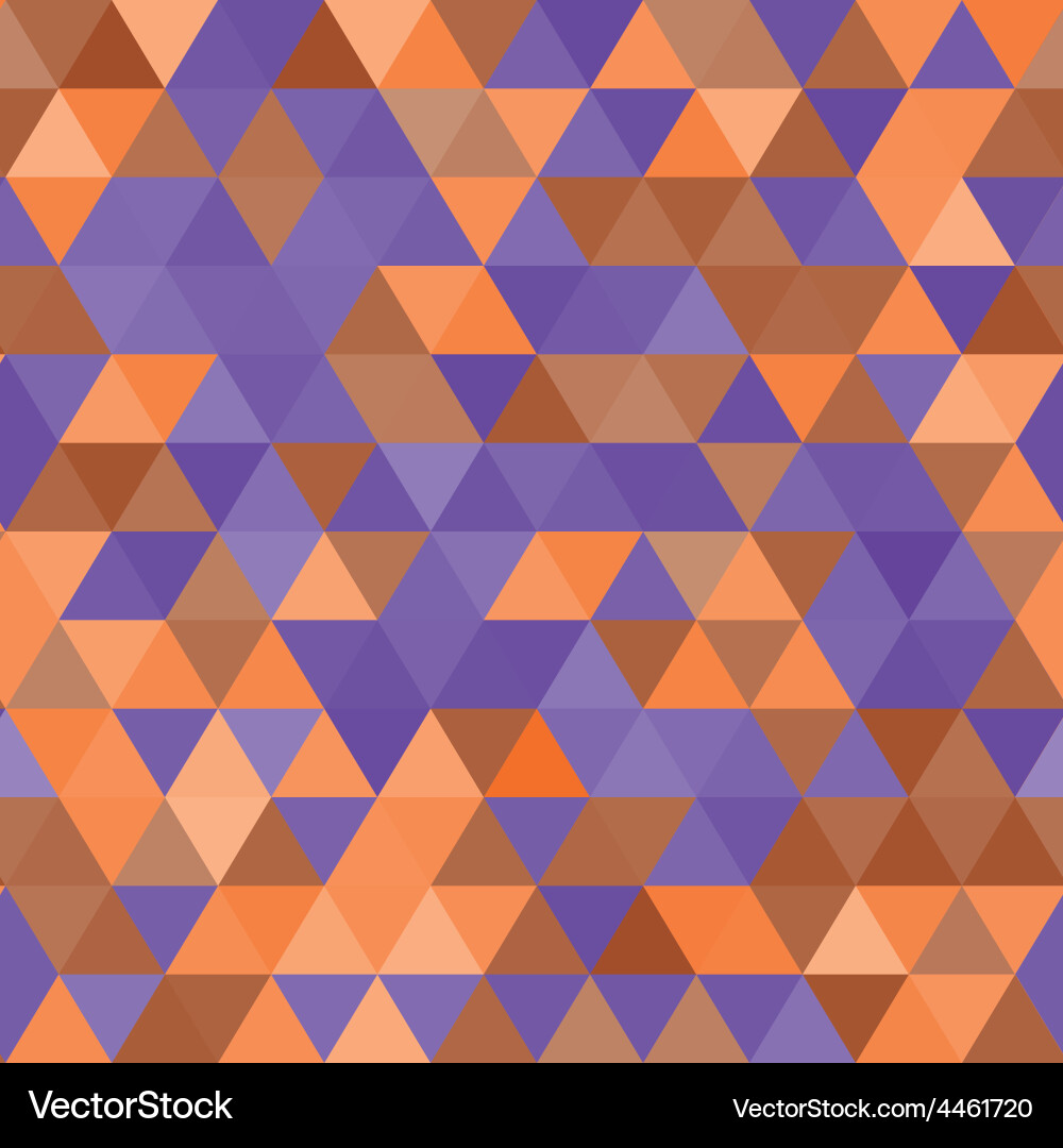 Seamless pattern multicolor triangles vector image